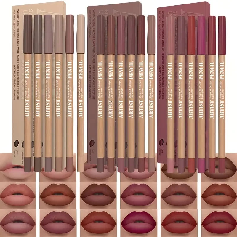 Velvet Matte Lip Liner Pencils Set