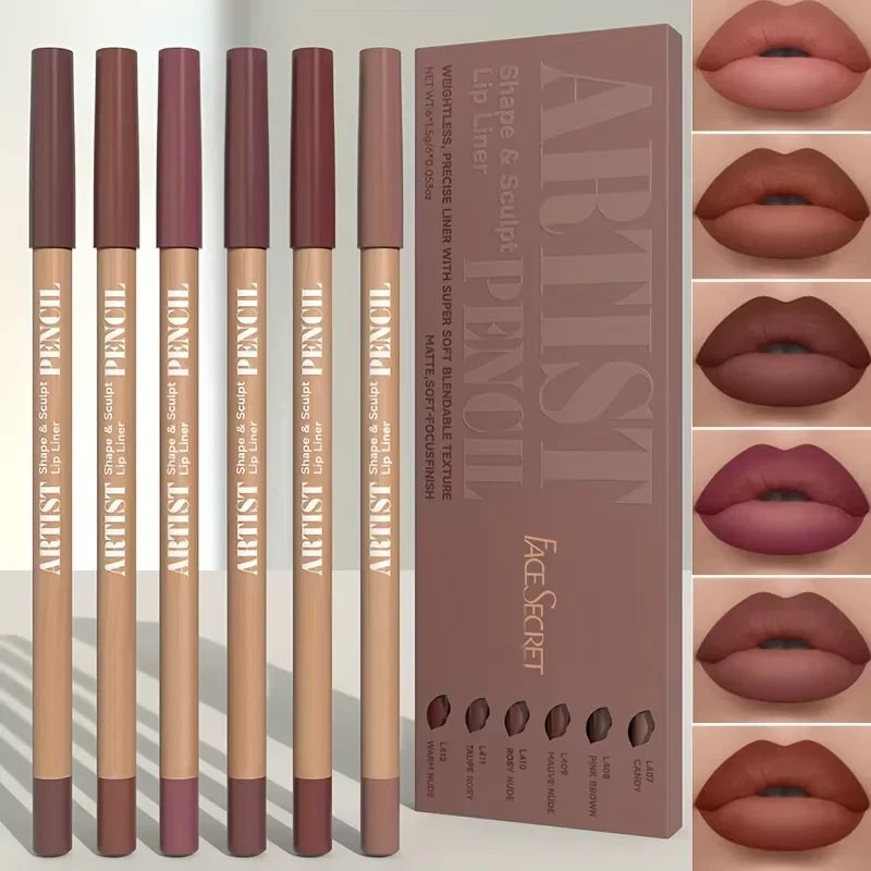 Velvet Matte Lip Liner Pencils Set