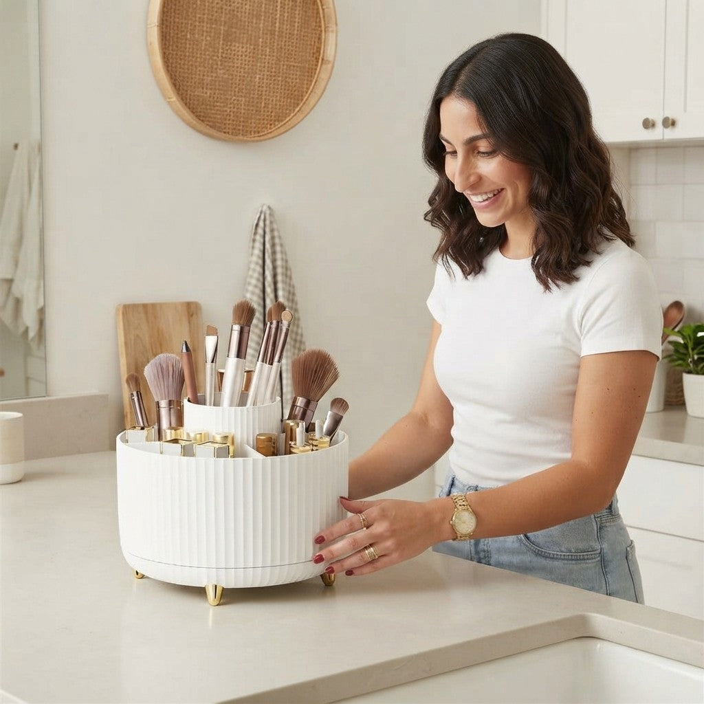 Rotating Cosmetic Storage Organizer